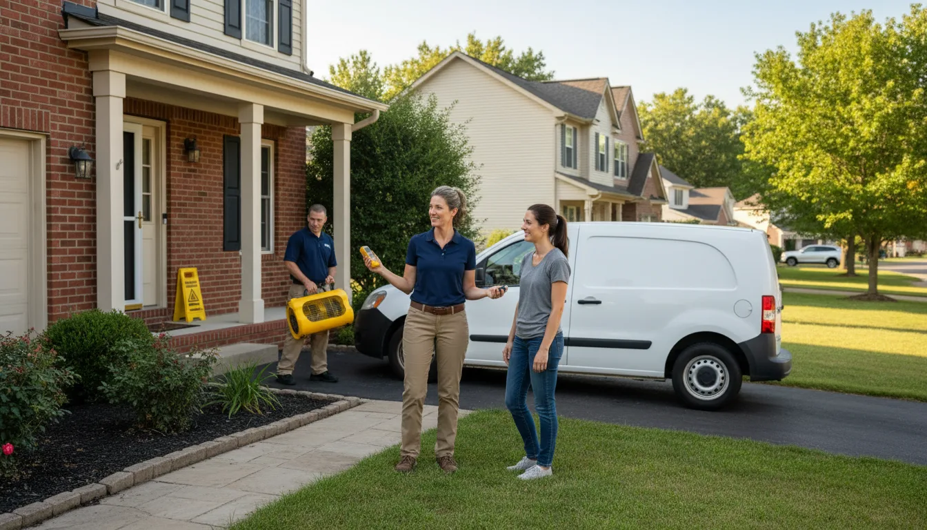 Residential water damage restoration in Le Raysville, PA